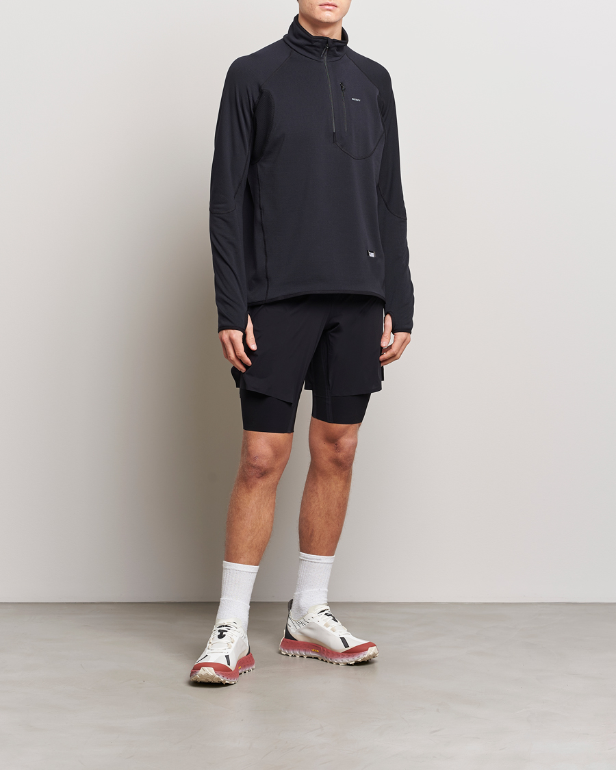 Herre | Trøjer | Satisfy | GhostFleece Half Zip Black