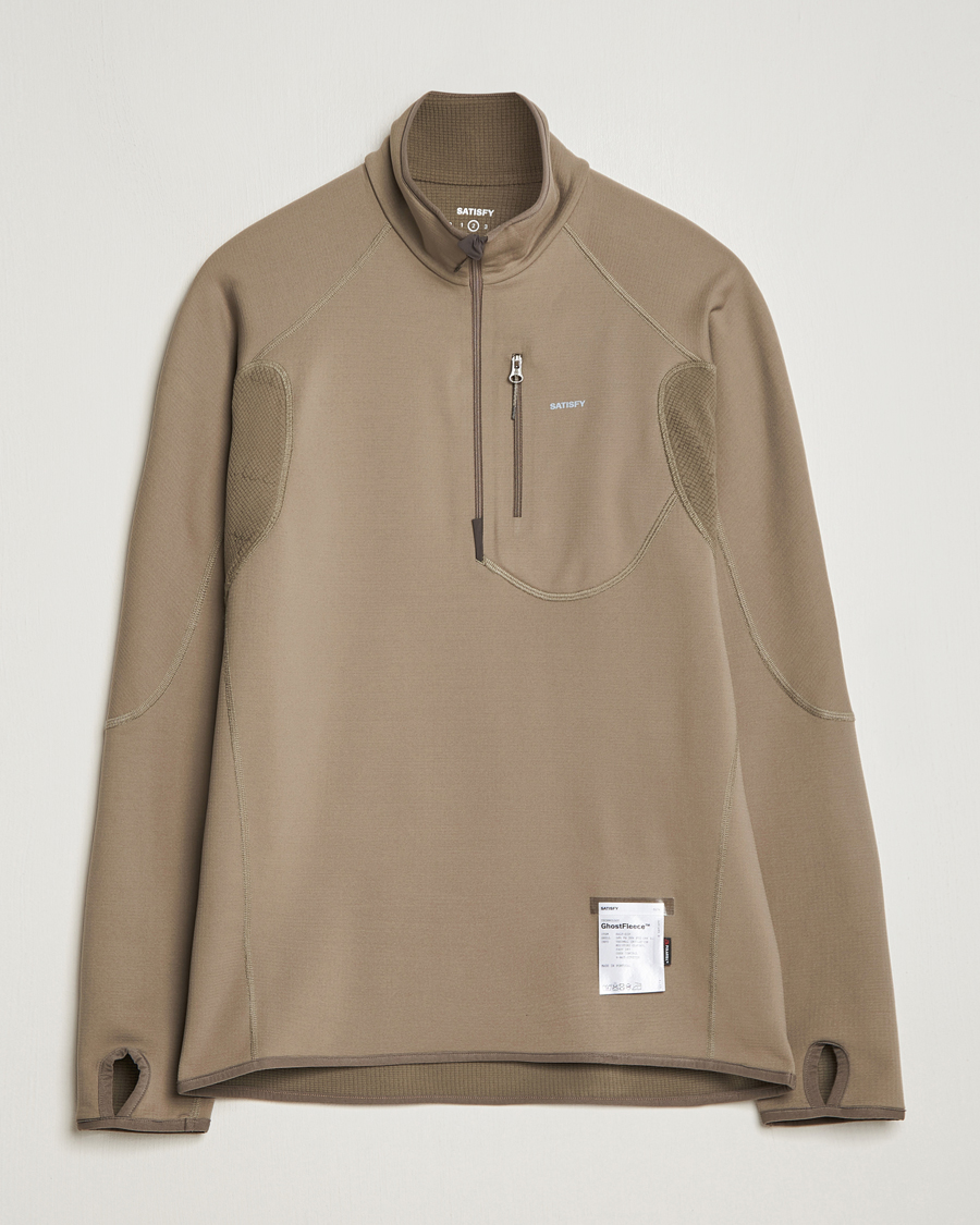 Herre | Trøjer | Satisfy | GhostFleece Half Zip Smoky Quartz