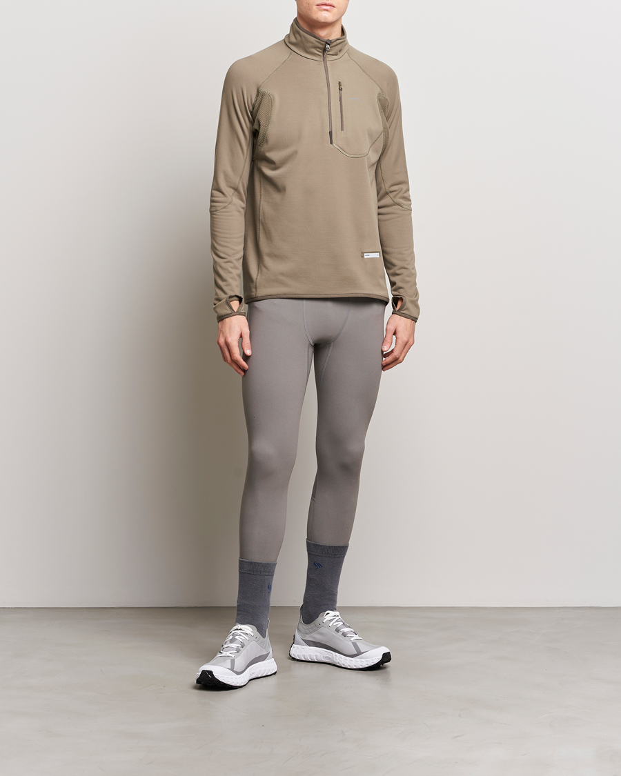 Herre | Trøjer | Satisfy | GhostFleece Half Zip Smoky Quartz