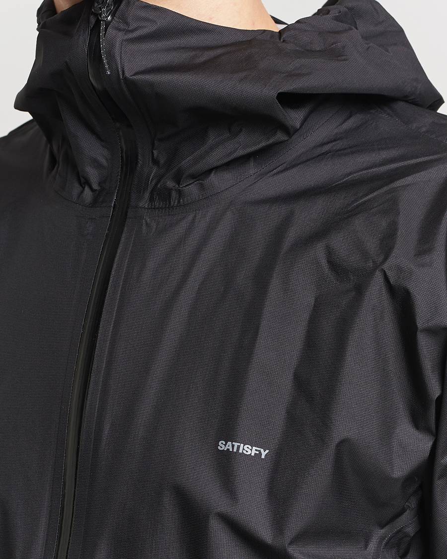 Herre | Jakker | Satisfy | Pertex 3L Fly Rain Jacket Black