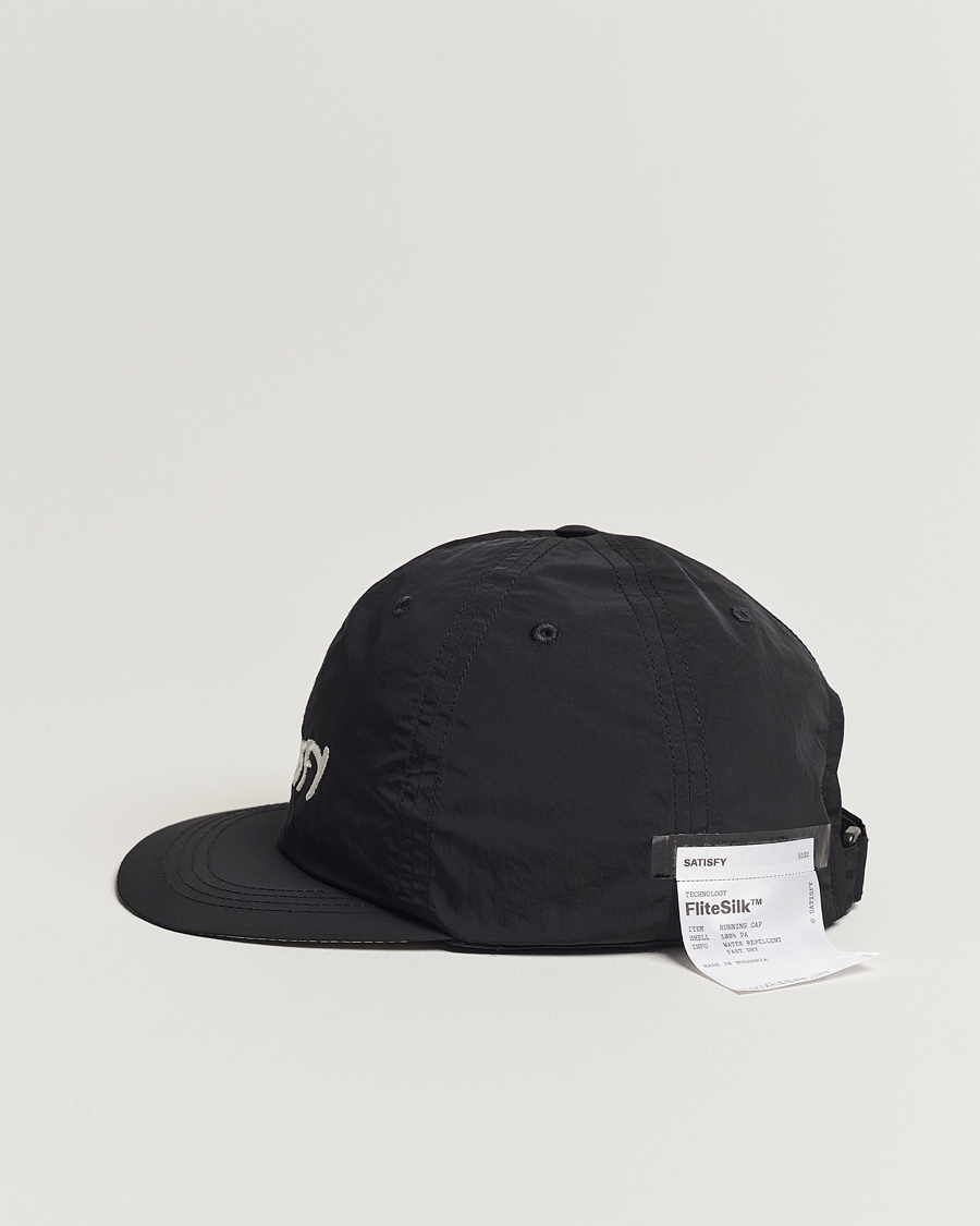 Herre | Satisfy FliteSilk Running Cap Black | Satisfy | FliteSilk Running Cap Black