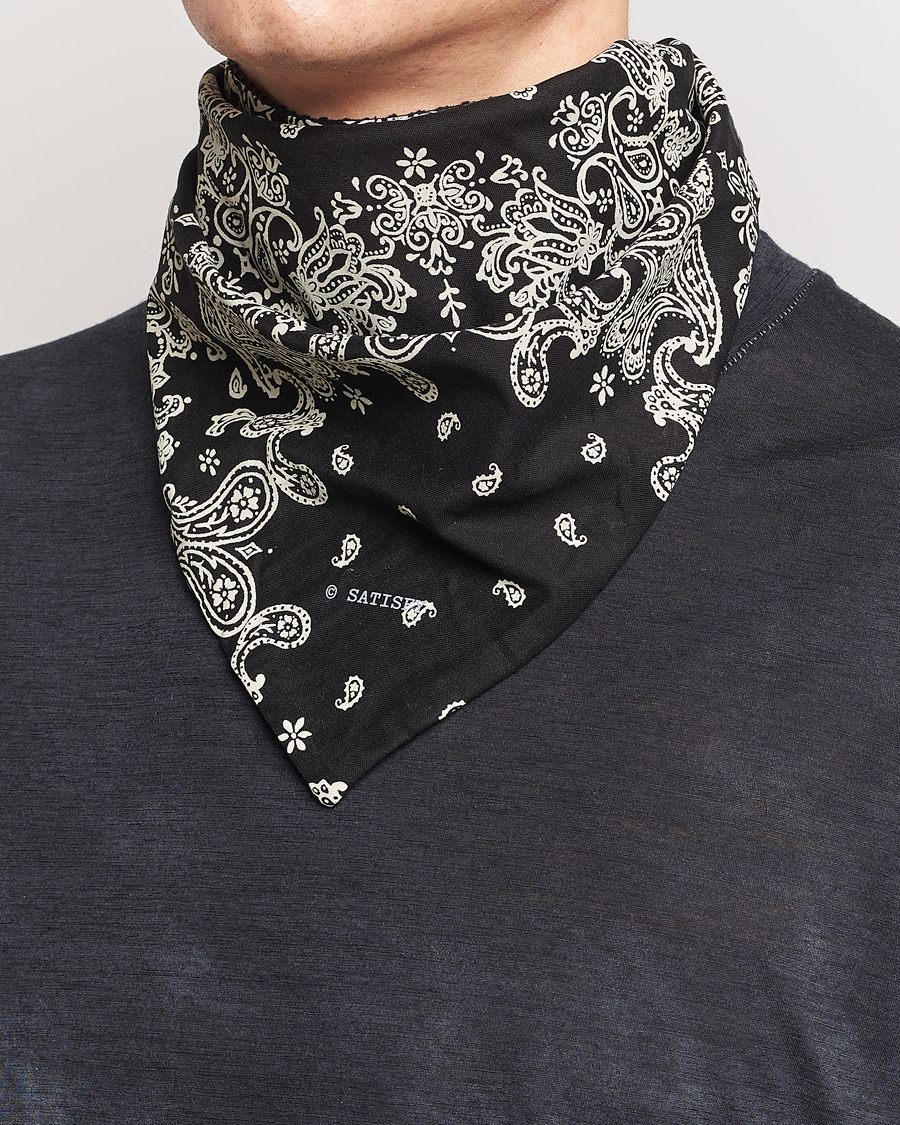 Herre | Satisfy Japanese Cotton Bandana Black | Satisfy | Japanese Cotton Bandana Black