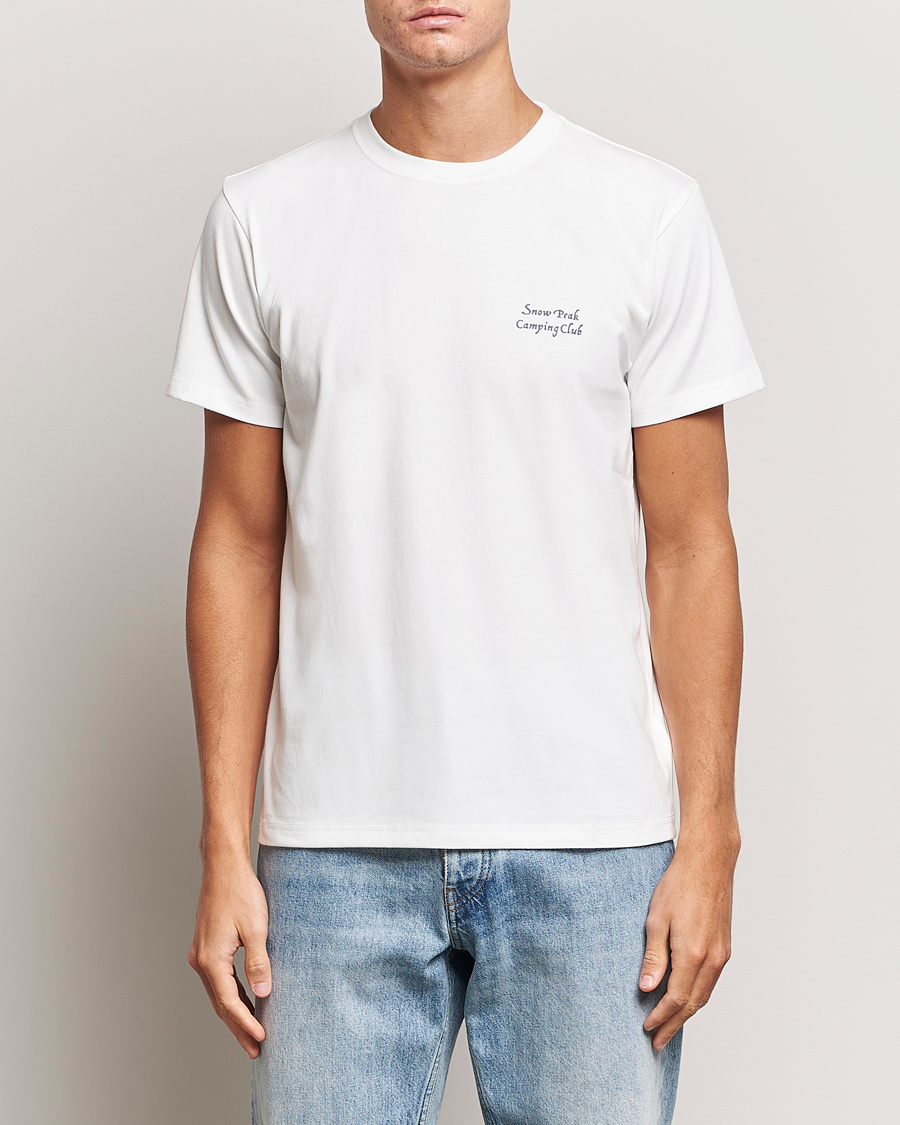 Herre | T-Shirts | Snow Peak | Camping Club T-Shirt White