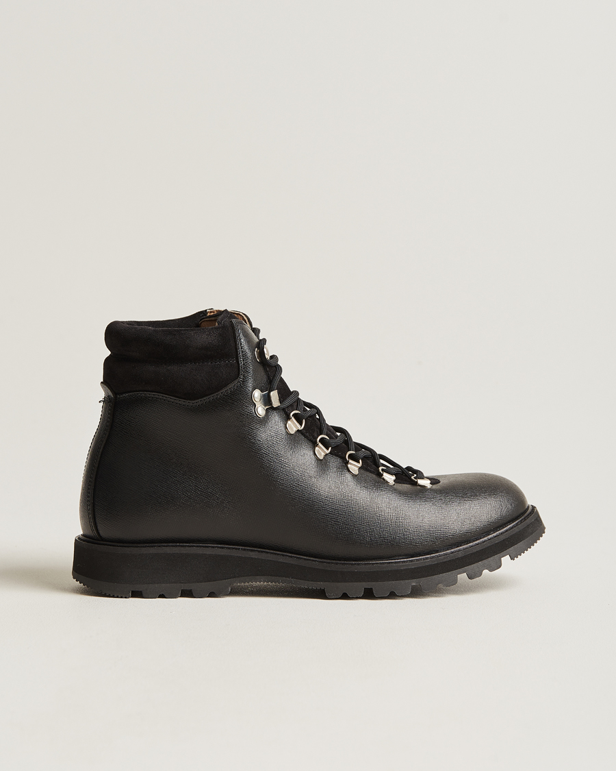 Herre | Myrqvist Duved II Laced Boot Black Grain Calf | Myrqvist | Duved II Laced Boot Black Grain Calf