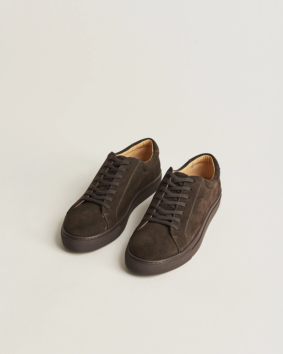 Herre |  | Myrqvist | Oaxen Monochrome Sneaker Dark Brown Suede