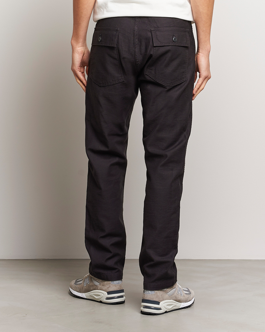 Herre | Bukser | orSlow | Slim Fit Original Sateen Fatigue Pants Black