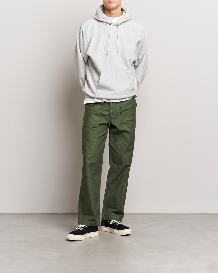 Herre | Trøjer | orSlow | Heavy Weight Vintage Hoodie Light Grey