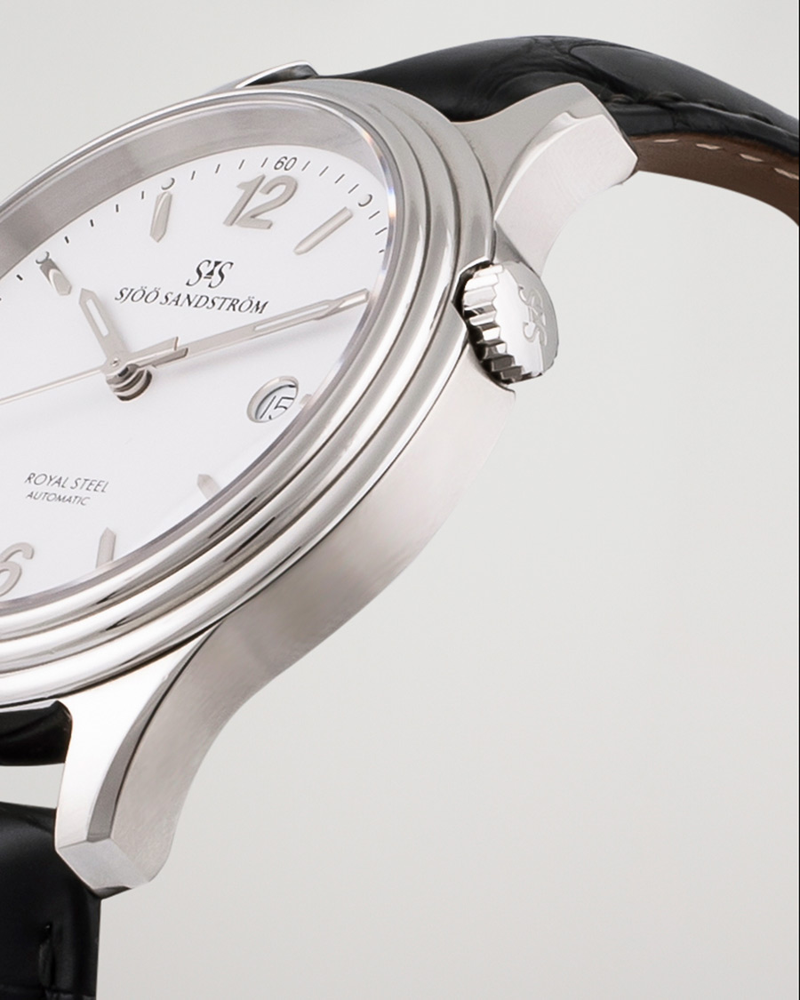 Herre | Pre-Owned & Vintage Watches | Sjöö Sandström Pre-Owned | Royal Steel Classic 41mm SS-1841-1 Steel White