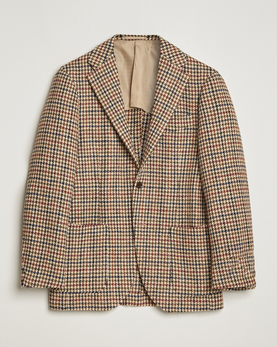 Herre | Blazere & jakker | Beams F | Harris Tweed Gunclub Check Blazer Brown