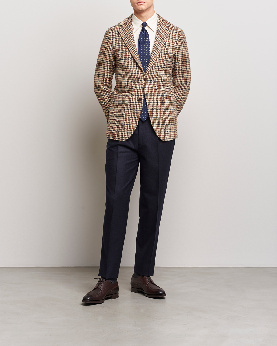 Herre | Blazere & jakker | Beams F | Harris Tweed Gunclub Check Blazer Brown