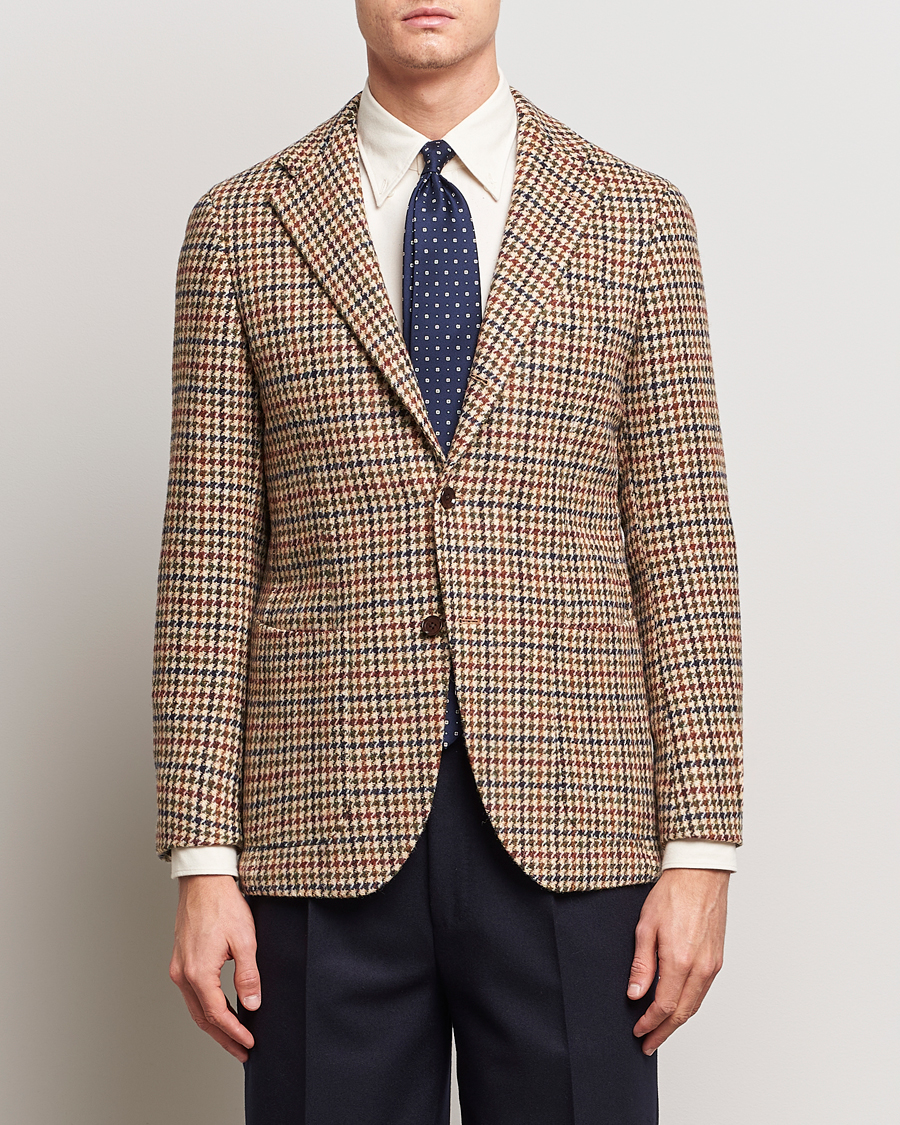 Herre | Blazere & jakker | Beams F | Harris Tweed Gunclub Check Blazer Brown