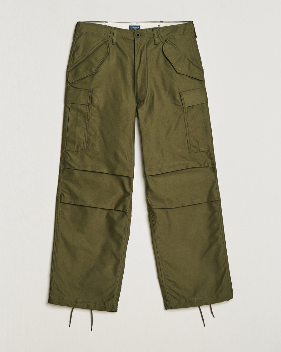 Herre | Bukser | Beams F | Military Cargo Pants Olive