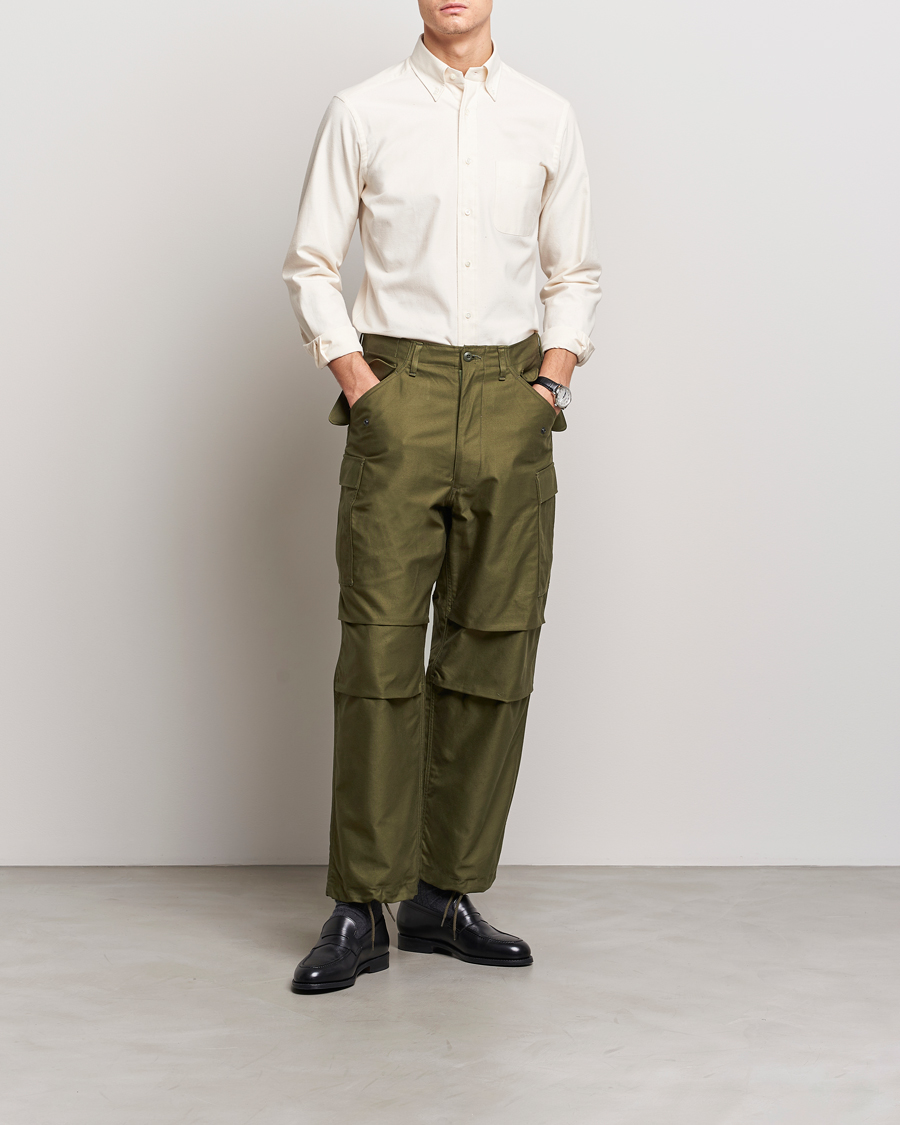 Herre | Bukser | Beams F | Military Cargo Pants Olive