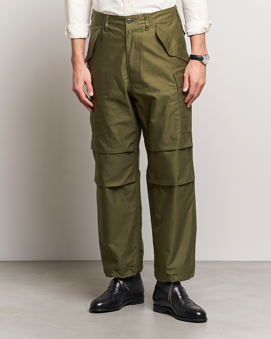 Herre | Bukser | Beams F | Military Cargo Pants Olive