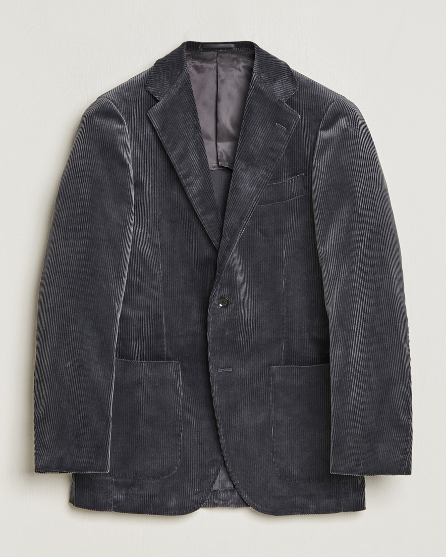 Herre | Blazere & jakker | Beams F | Corduroy Blazer Charcoal