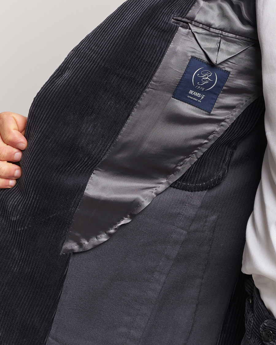Herre | Blazere & jakker | Beams F | Corduroy Blazer Charcoal