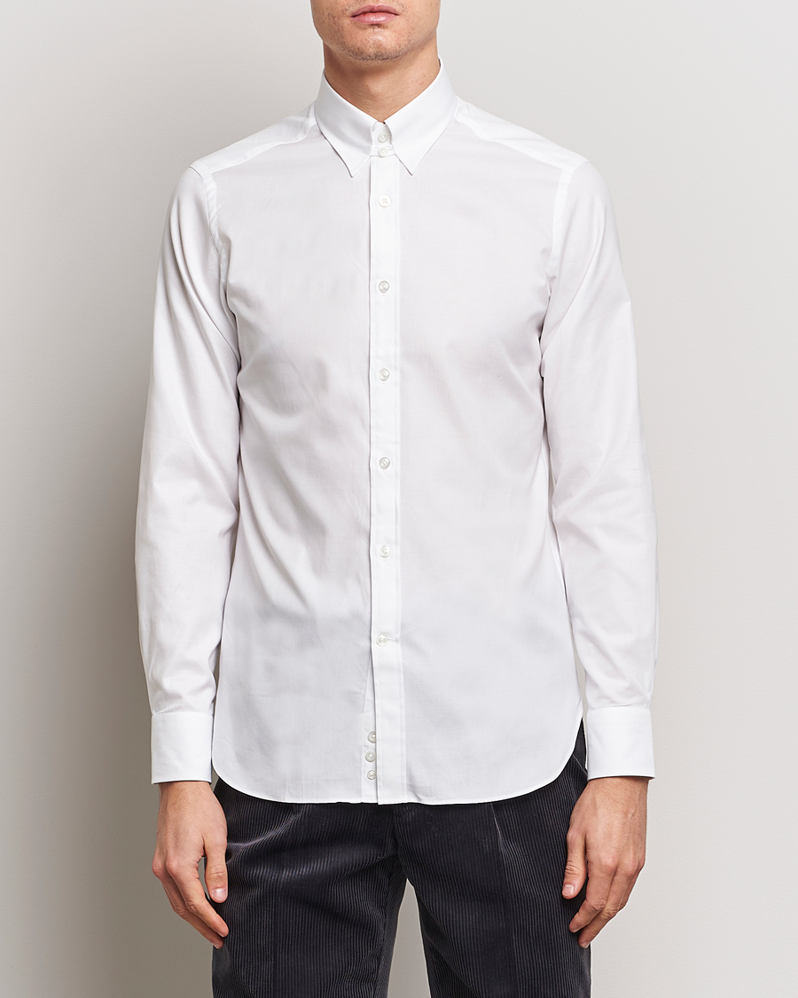 Herre | Skjorter | Beams F | Oxford Tab Collar Shirt White