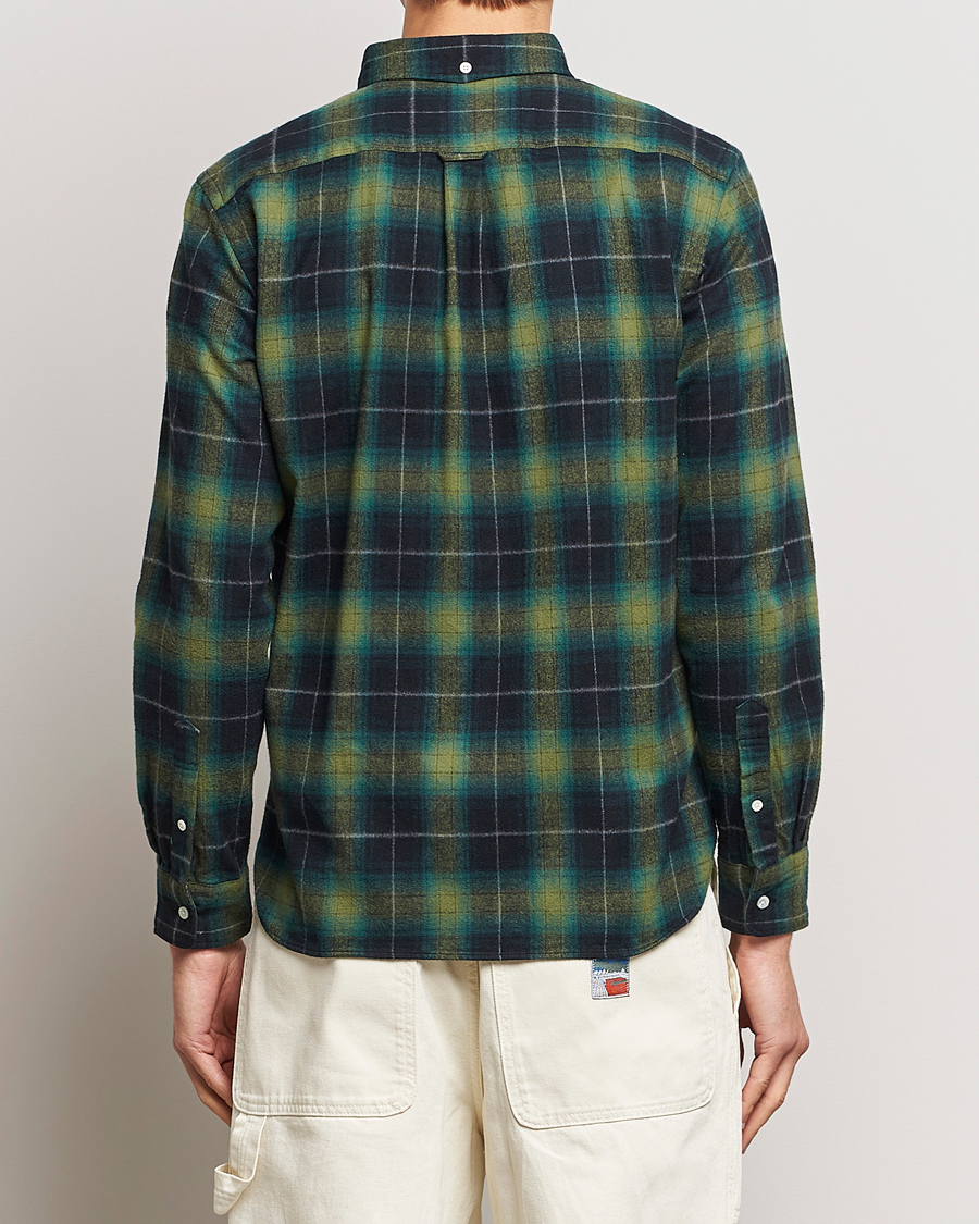 Herre | Skjorter | BEAMS PLUS | Shaggy Flannel Button Down Shirt Green Check