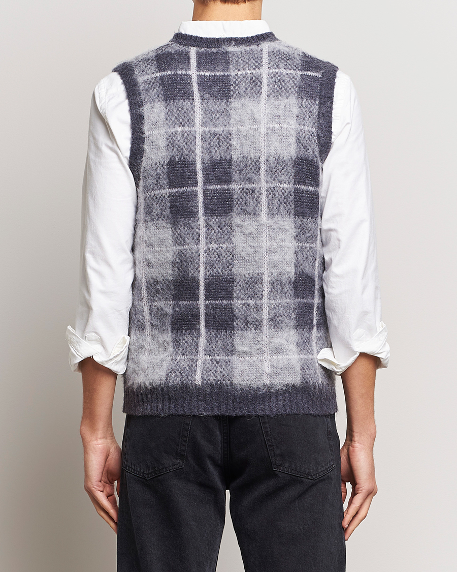 Herre | Trøjer | BEAMS PLUS | Check Mohair Vest Grey