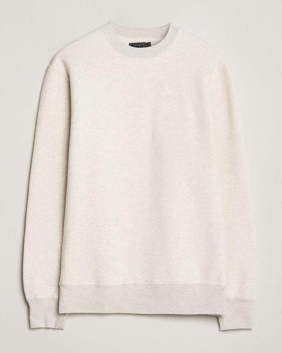 Herre | Trøjer | BEAMS PLUS | Japanese Crewneck Sweatshirt Off White