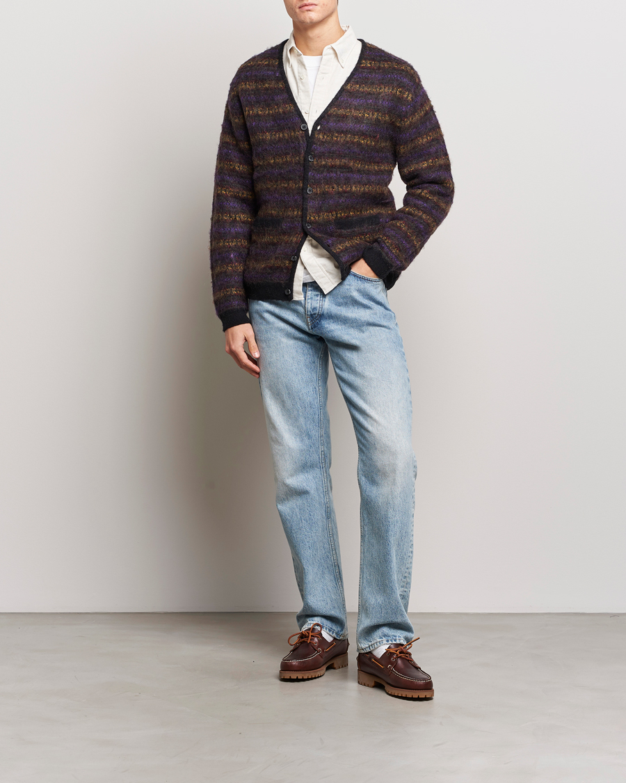 Herre | Trøjer | BEAMS PLUS | Fairisle Jacquard Cardigan Grey