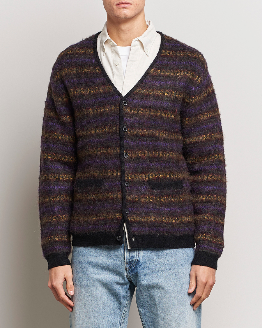 Herre | Trøjer | BEAMS PLUS | Fairisle Jacquard Cardigan Grey