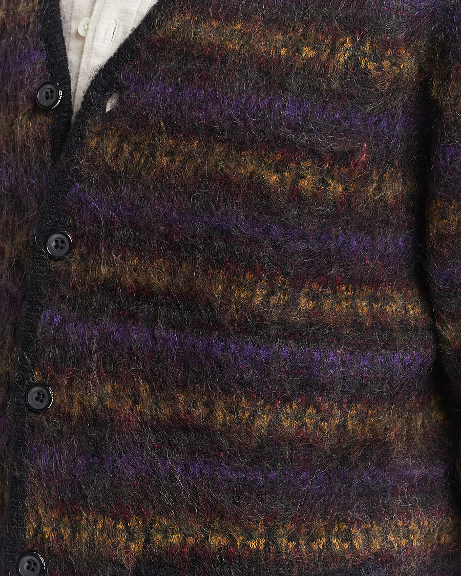 Herre | Trøjer | BEAMS PLUS | Fairisle Jacquard Cardigan Grey