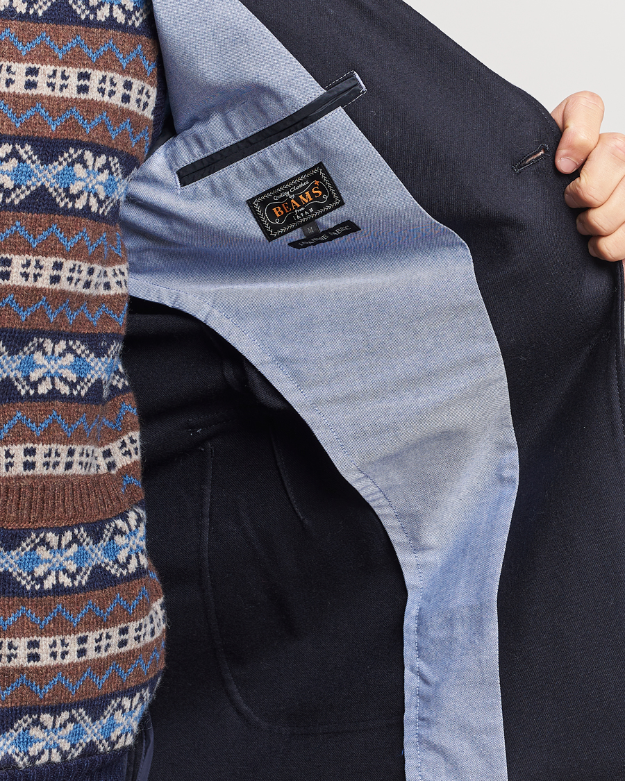 Herre | Blazere & jakker | BEAMS PLUS | Flannel Blazer Navy
