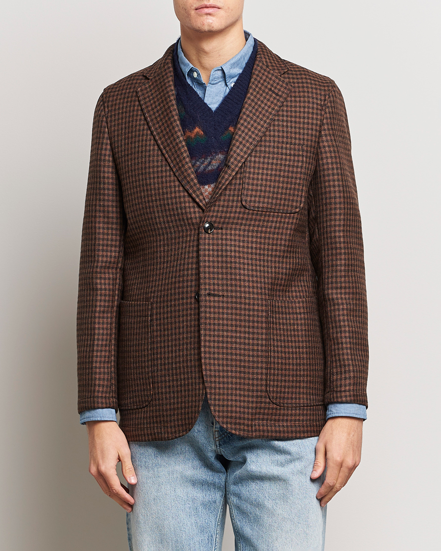 Herre | Blazere & jakker | BEAMS PLUS | Houndstooth Twill Blazer Brown