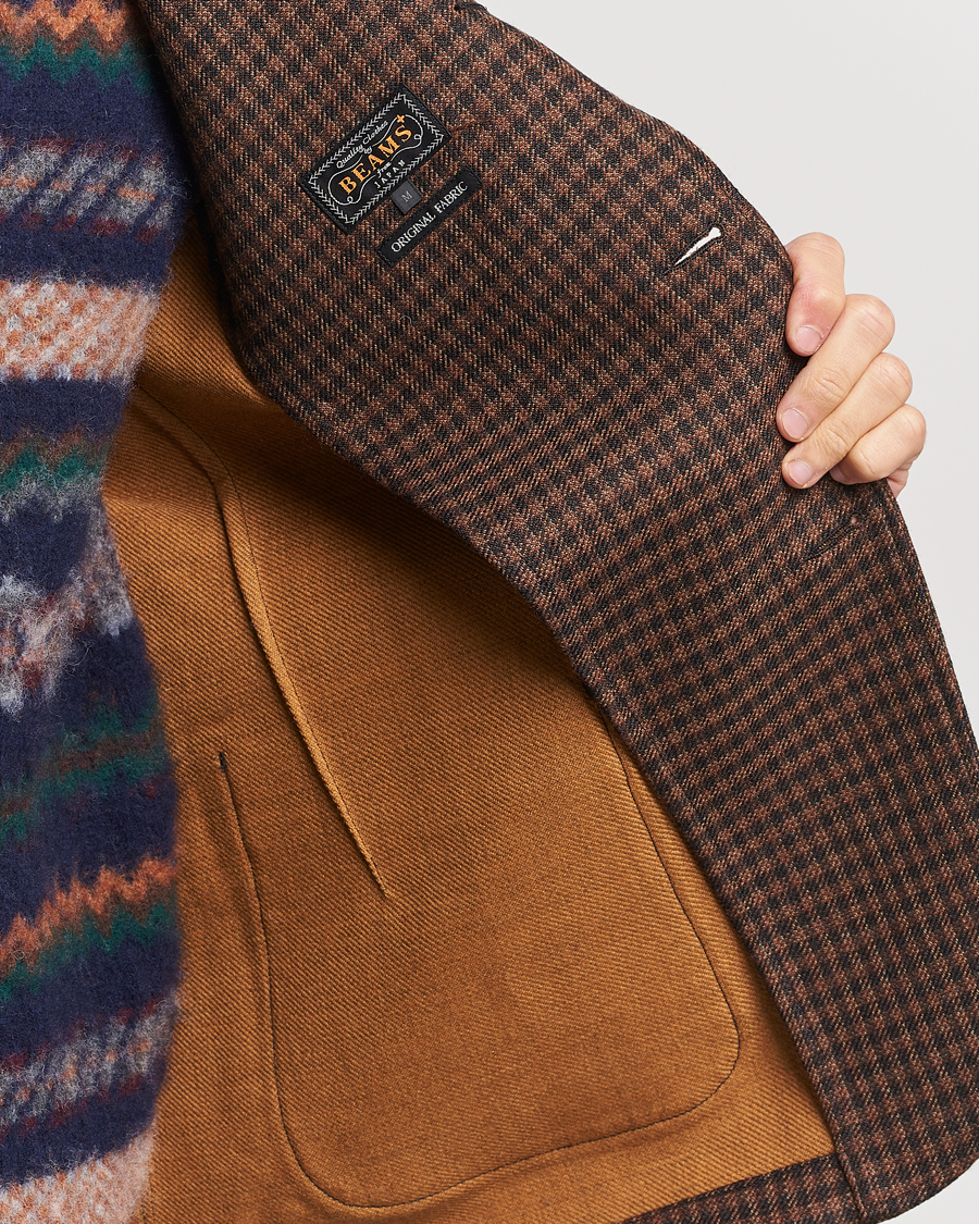 Herre | Blazere & jakker | BEAMS PLUS | Houndstooth Twill Blazer Brown