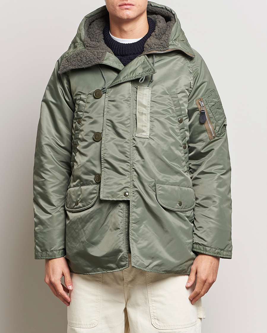 Herre | Jakker | BEAMS PLUS | MIL Type N-3B Down Parka Sage