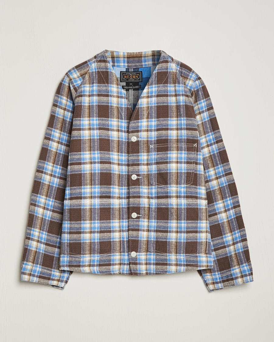 Herre | Jakker | BEAMS PLUS | Engineer Jacket Blue Check