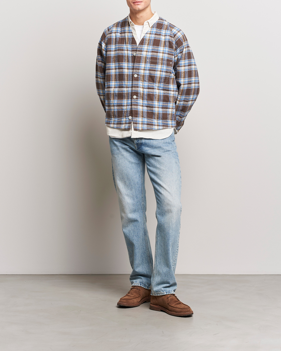 Herre | Jakker | BEAMS PLUS | Engineer Jacket Blue Check