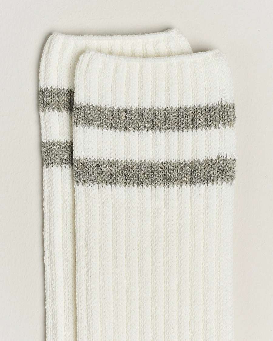 Herre | Tøj | BEAMS PLUS | Schoolboy Socks White/Grey