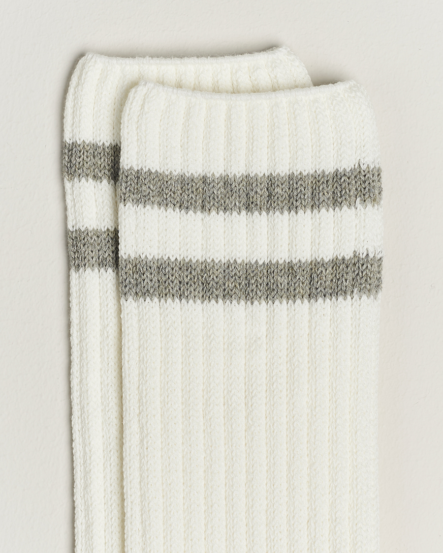 Herre | Undertøj | BEAMS PLUS | BEAMS PLUSSchool Boy SocksWhite/Grey