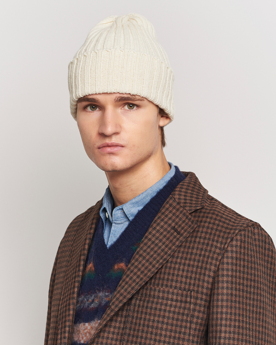 Herre |  | BEAMS PLUS | Wool Watch Hat Natural