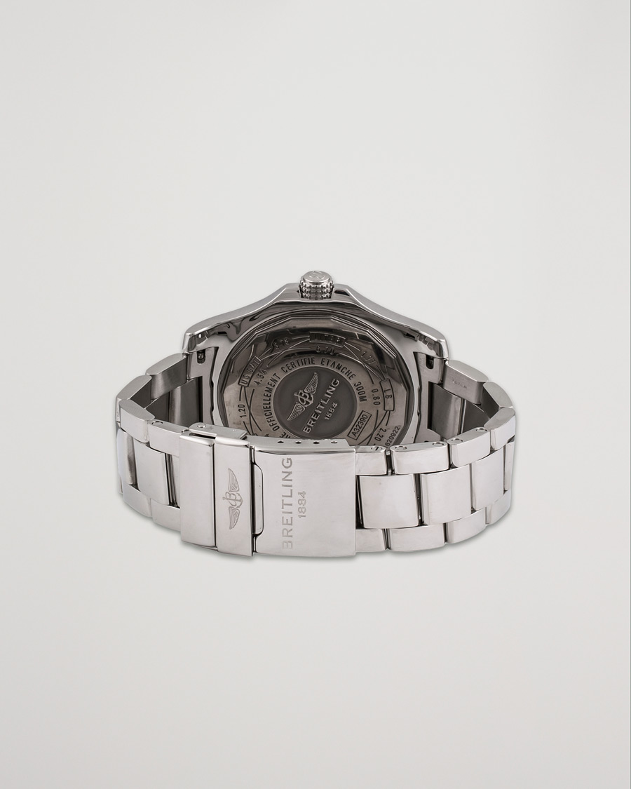 Herre | Breitling Pre-Owned Avenger II GMT A3239011 Steel Black | Breitling Pre-Owned | Avenger II GMT A3239011 Steel Black