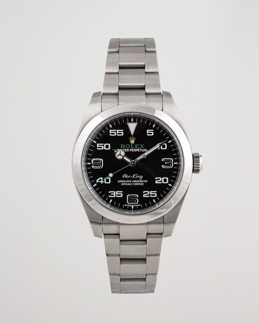 Herre | Rolex Pre-Owned Air-King Steel Black 116900 | Rolex Pre-Owned | Air-King Steel Black 116900