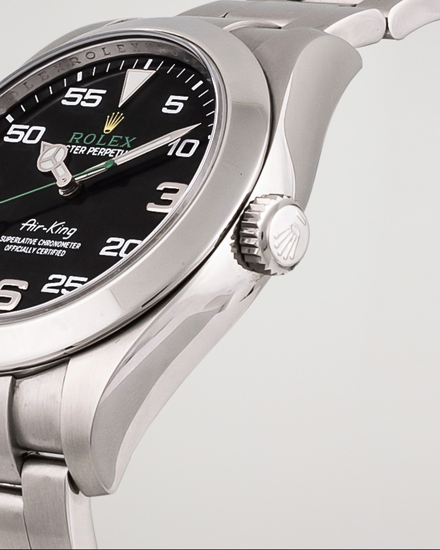 Herre | Rolex Pre-Owned Air-King Steel Black 116900 | Rolex Pre-Owned | Air-King Steel Black 116900