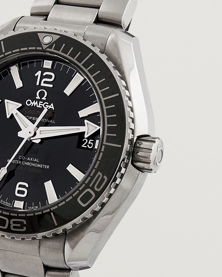 Herre | Omega Pre-Owned Seamaster Planet Ocean 21530402001001 Steel Black | Omega Pre-Owned | Seamaster Planet Ocean 21530402001001 Steel Black