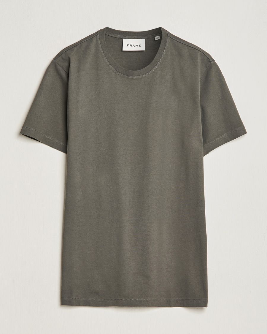 Herre | T-Shirts | FRAME | Logo T-Shirt Charcoal Grey