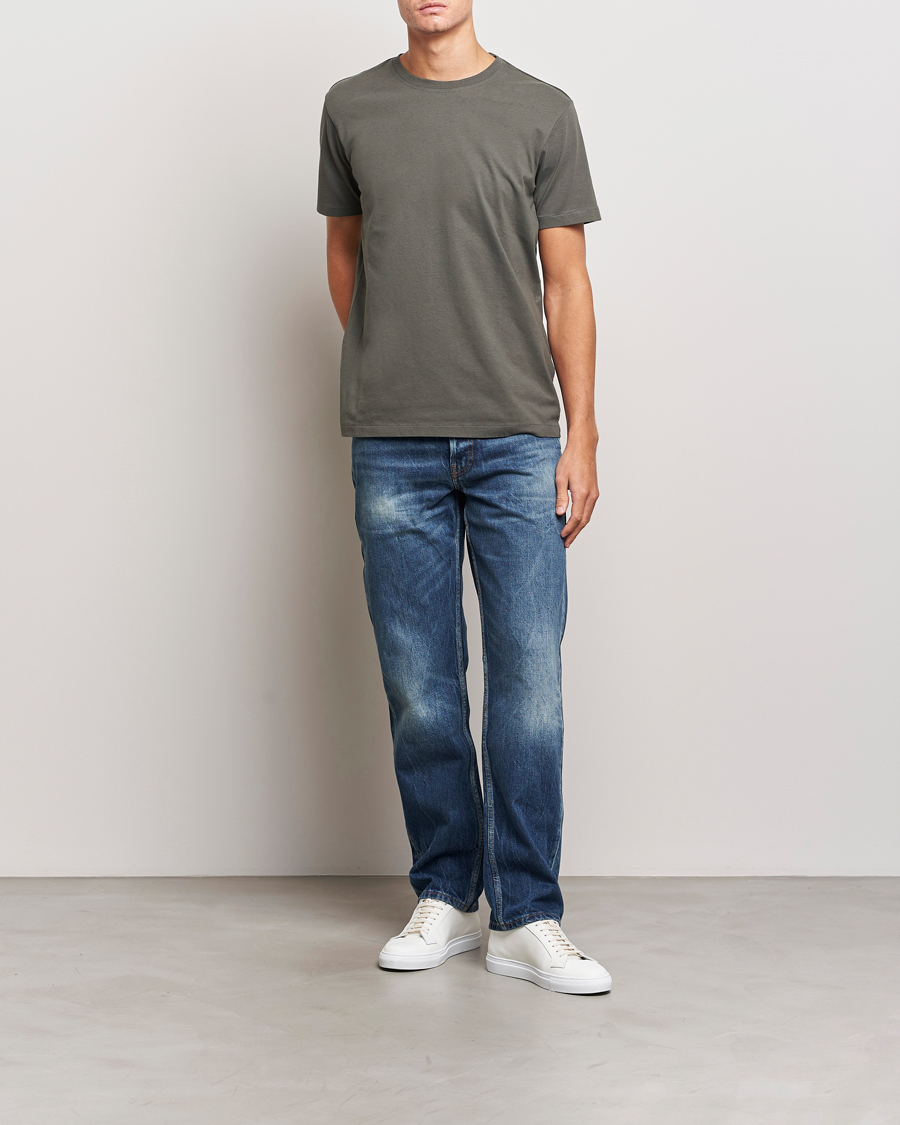 Herre | T-Shirts | FRAME | Logo T-Shirt Charcoal Grey