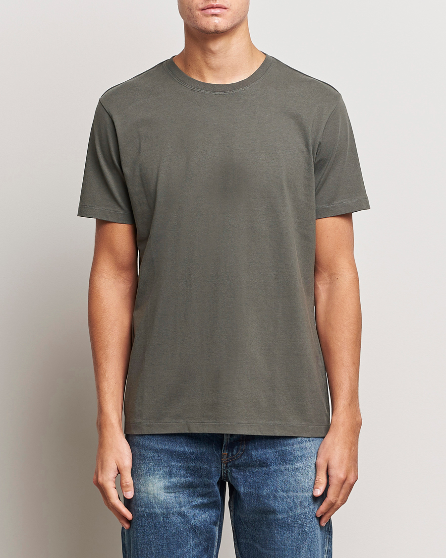 Herre | T-Shirts | FRAME | Logo T-Shirt Charcoal Grey