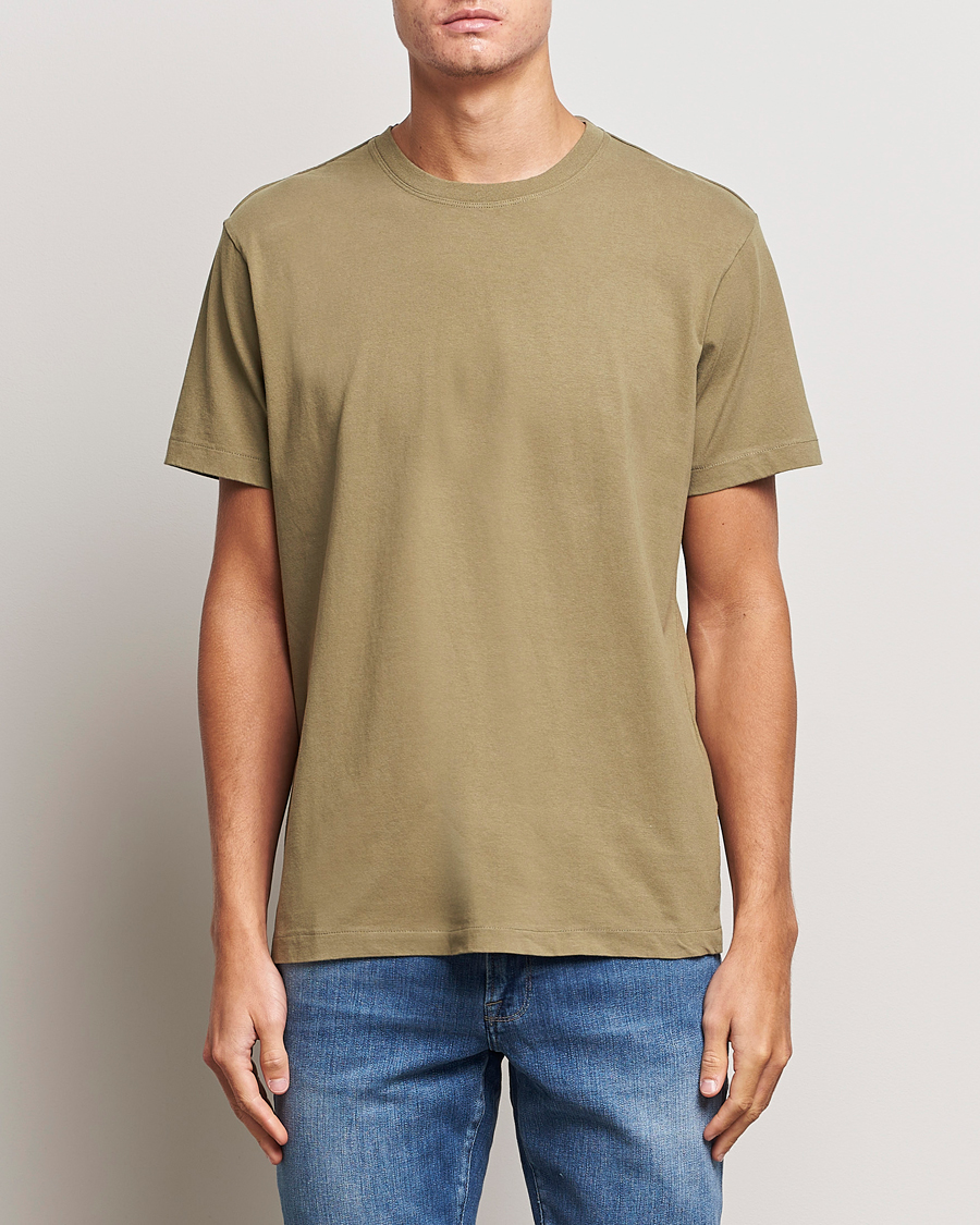 Herre | Nye varemærker | FRAME | Logo T-Shirt Khaki Green