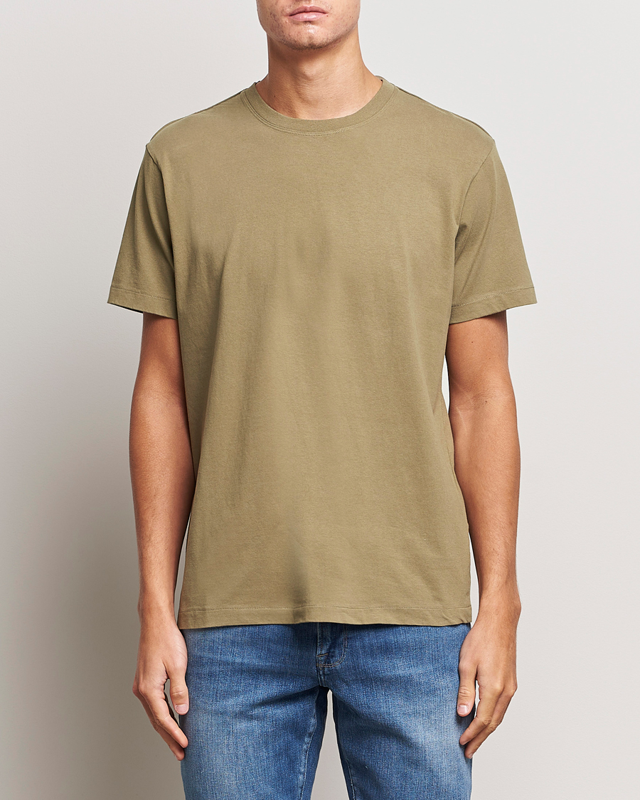 Herre | FRAME | FRAME | Logo T-Shirt Khaki Green