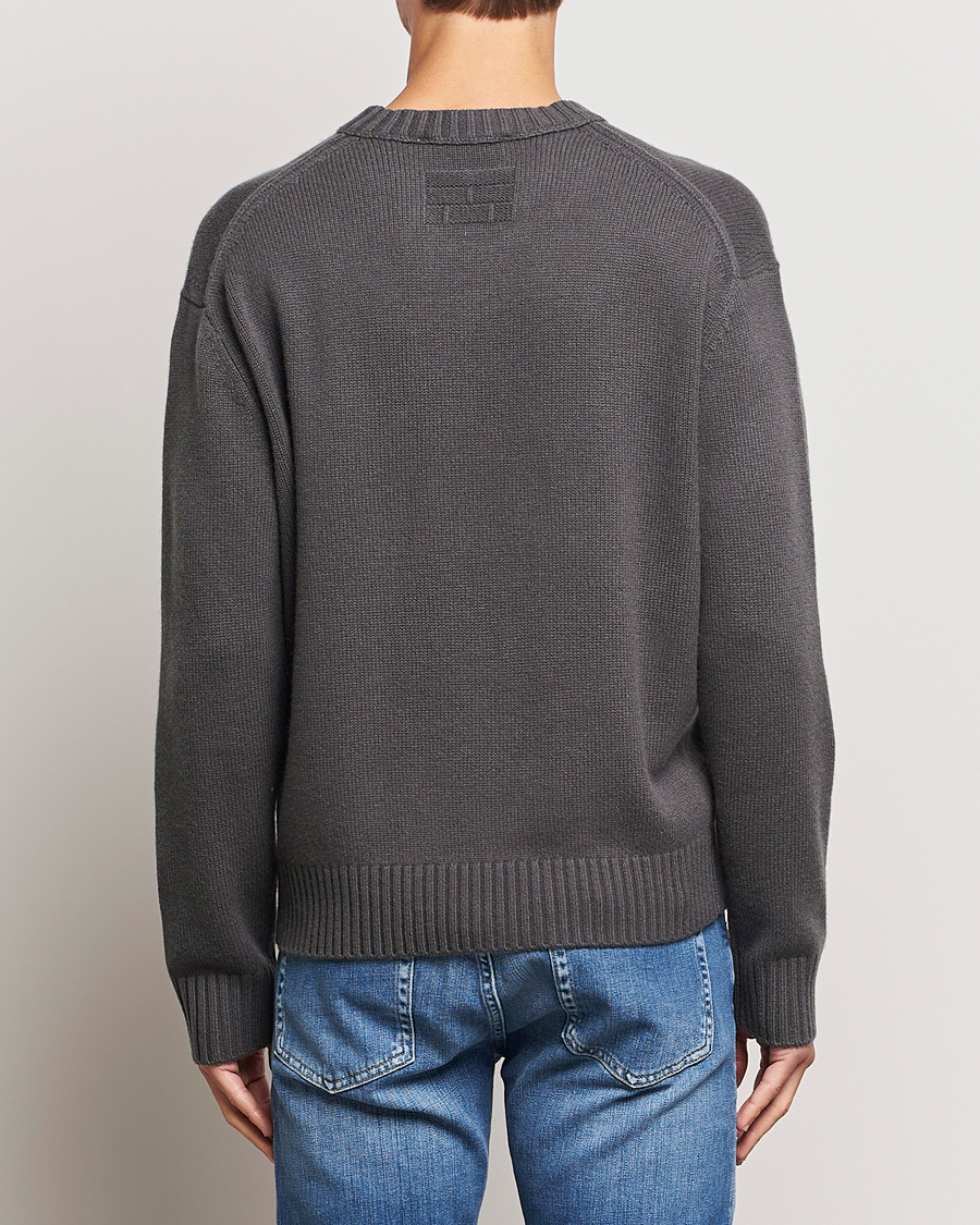 Herre | Trøjer | FRAME | Cashmere Sweater Charcoal Grey