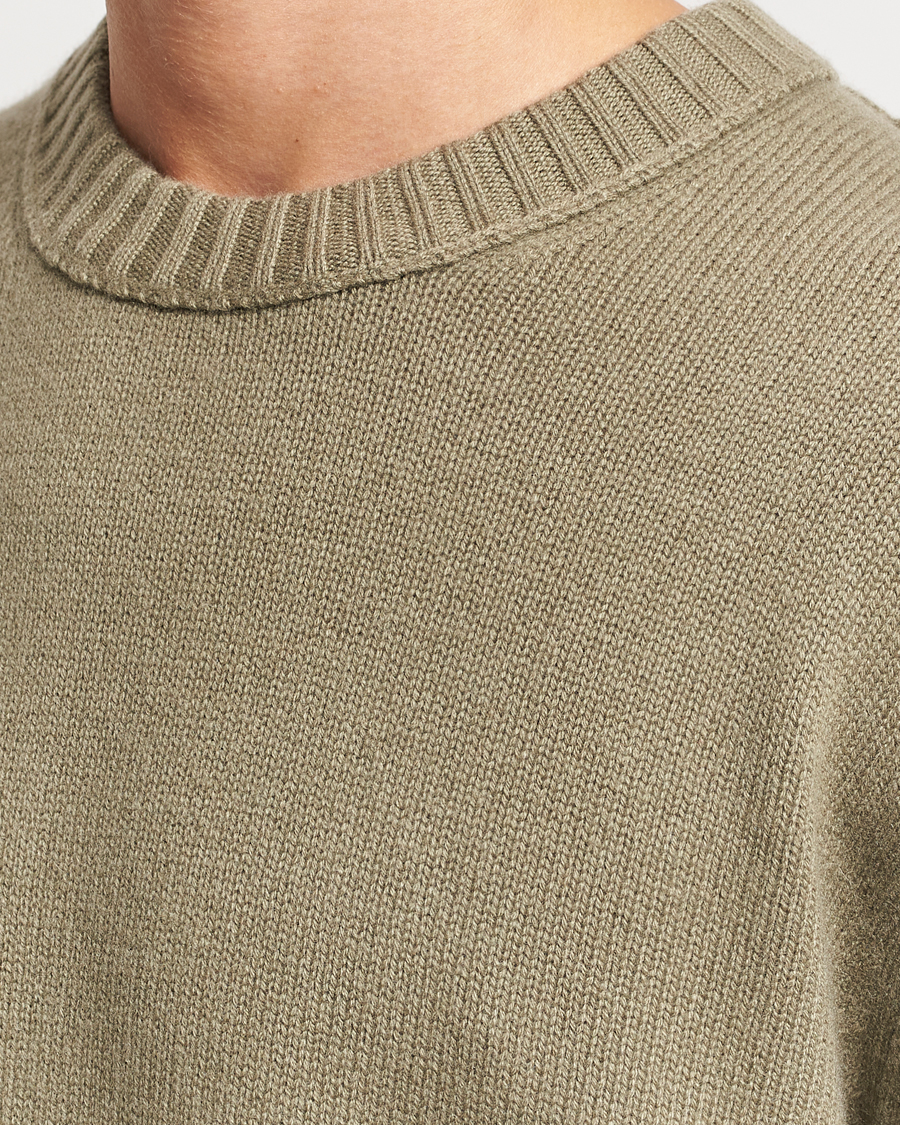 Herre | Trøjer | FRAME | Cashmere Sweater Khaki Green