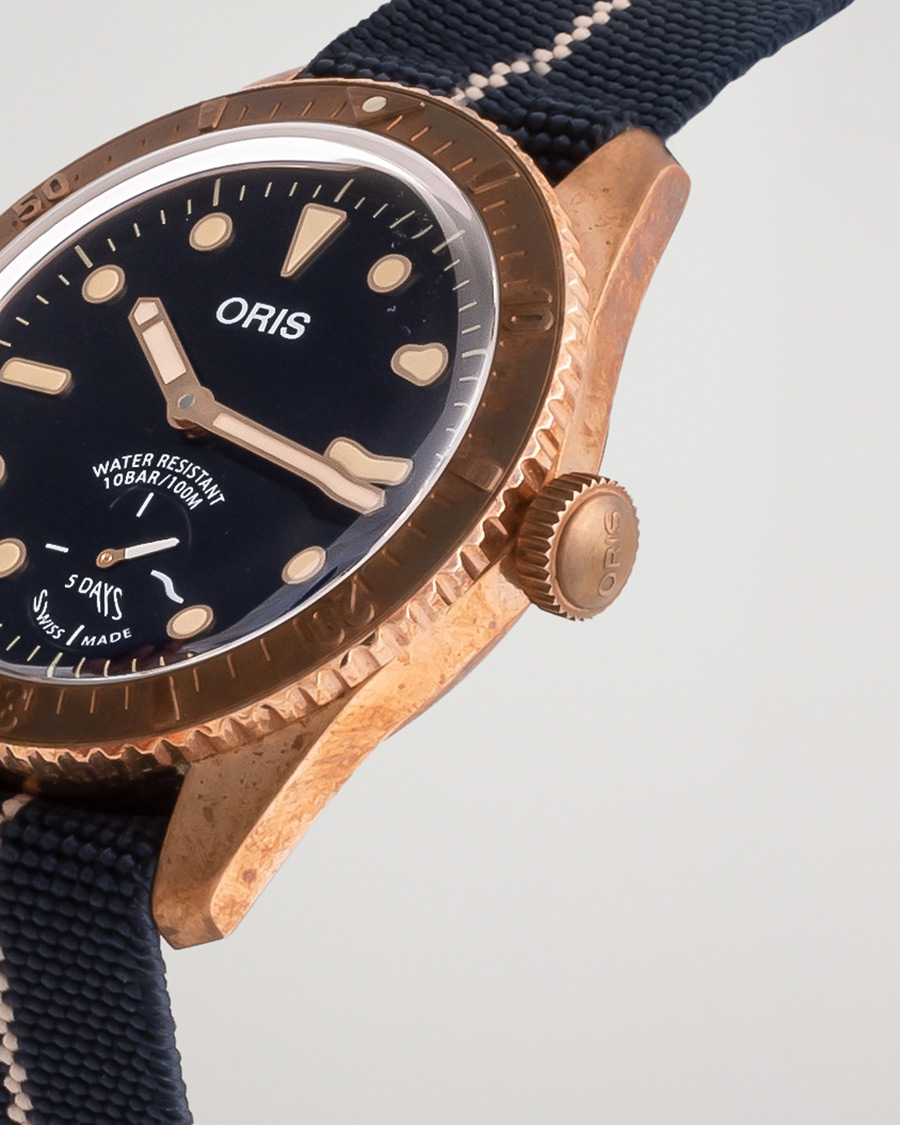 Herre | Pre-Owned & Vintage Watches | Oris Pre-Owned | Carl Brashear Calibre 401 Limited Edition Steel Blue