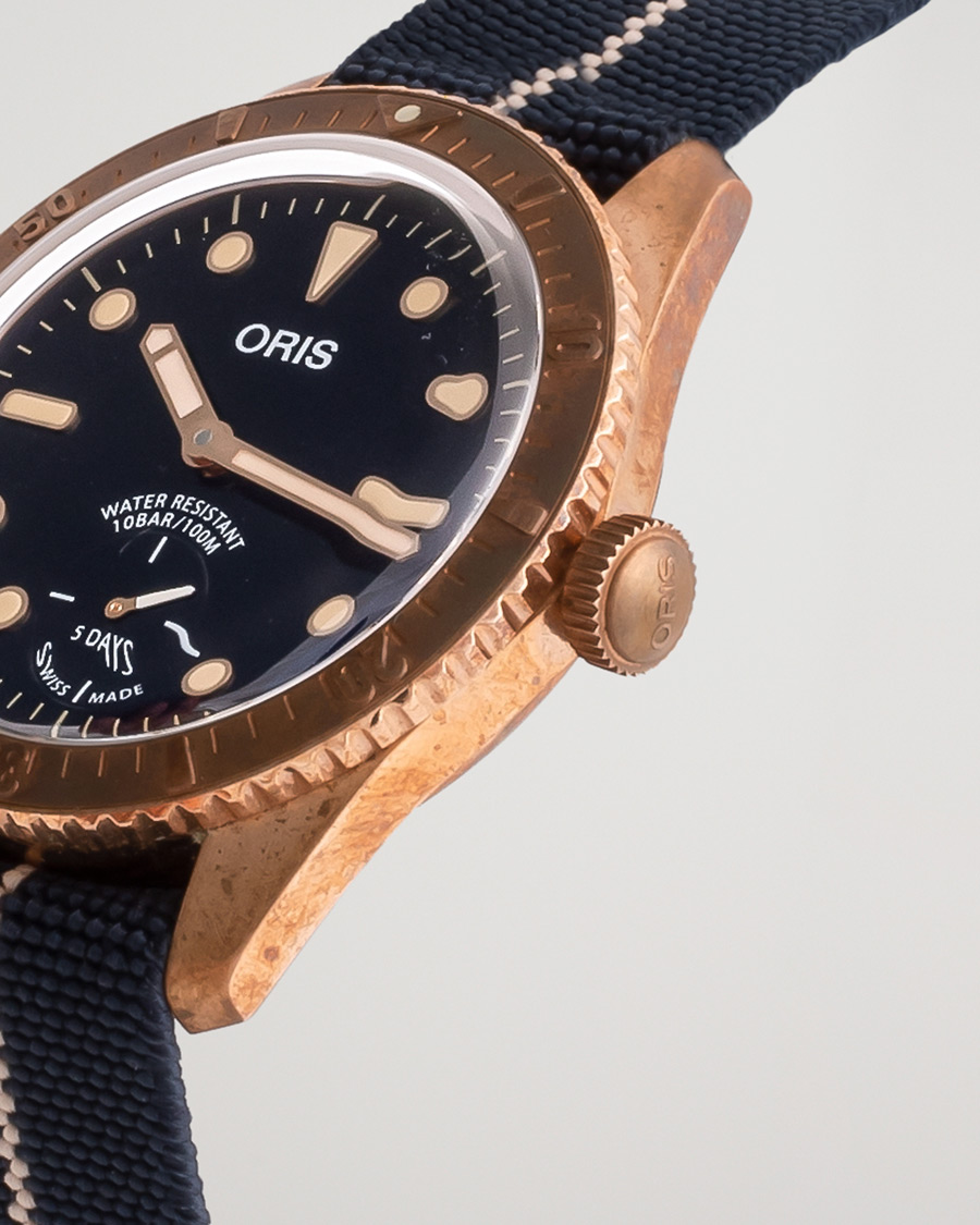 Herre | Oris Pre-Owned Carl Brashear Calibre 401 Limited Edition Steel Blue | Oris Pre-Owned | Carl Brashear Calibre 401 Limited Edition Steel Blue