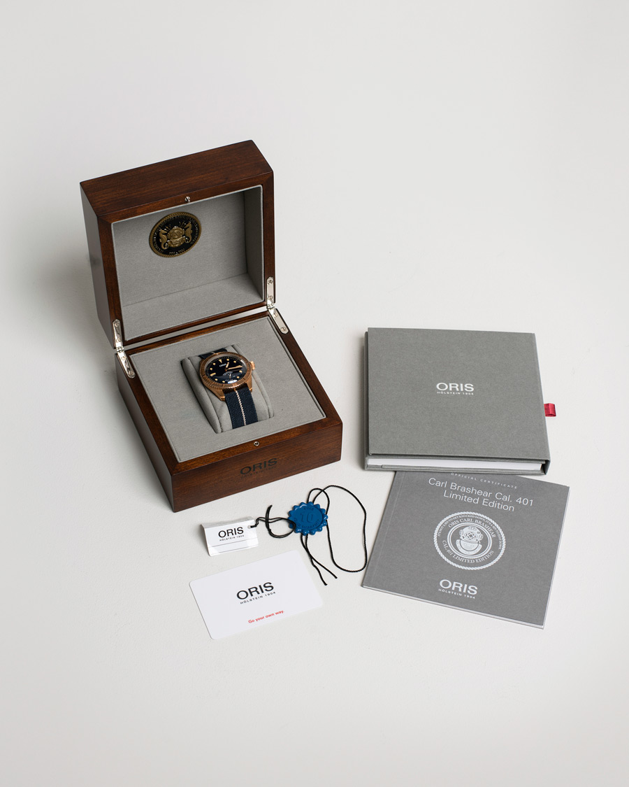 Herre | Oris Pre-Owned Carl Brashear Calibre 401 Limited Edition Steel Blue | Oris Pre-Owned | Carl Brashear Calibre 401 Limited Edition Steel Blue